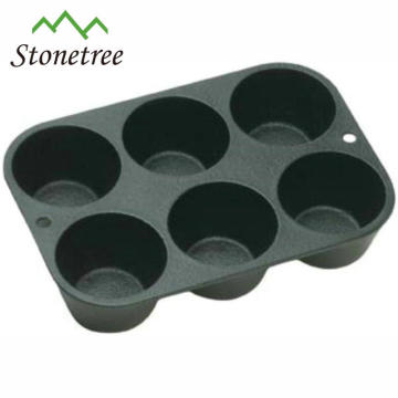 6-Cups Nonstick Cupcake Bake Mold Pan Kuchenwerkzeug, Metallbackform